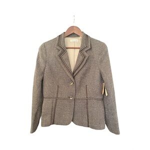Tweed Jacket with gold threads ,  Y2K new with tags Coldwater creek 12